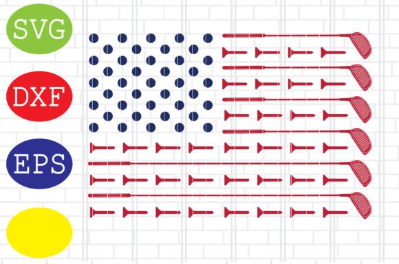 Download Golf American Flag Vector Svg Files - Vector svg Collection