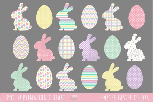 Download PASTEL EASTER CLIPART, EASTER BUNNY - Easter clipart Collection
