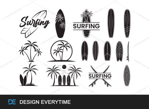 Download Premium Surfing Vector SVG - Premium Resources
