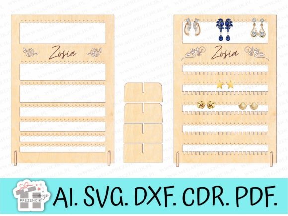 Download Jewelry and Earrings Stand Laser Cut Svg - Premium Bundle
