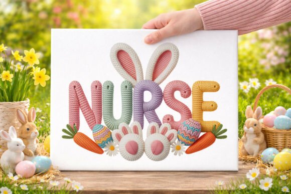 Download Easter Faux Crochet Nurse PNG - Easter faux crochet Collection