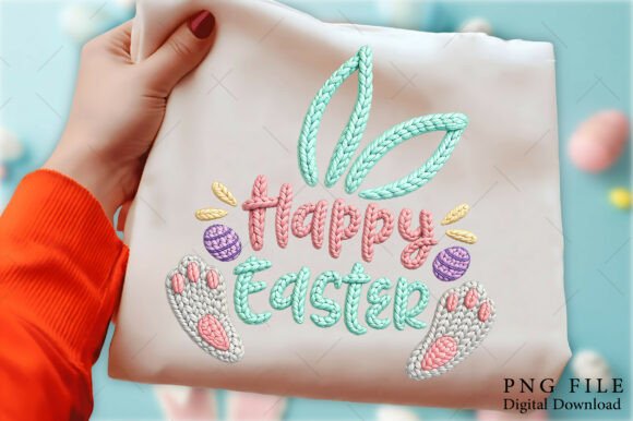Download Happy Easter Faux Crochet Embroidery Pn - Easter faux crochet Collection