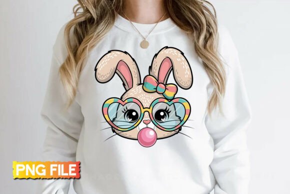 Download Easter Bunny Faux Crochet Coquette PNG - Premium Resources